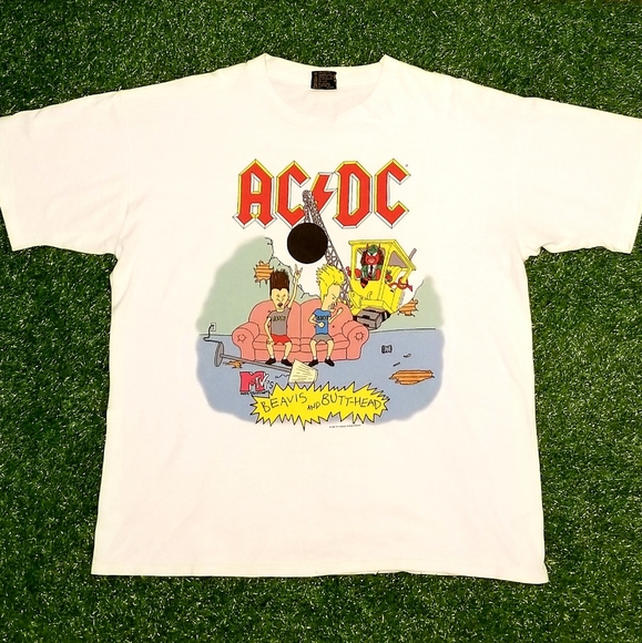 Beavis and butthead ac dc shirt Clearance